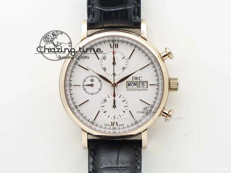 MIROTIME 1224 Aquatimer Chrono IW376803 V6F 1:1 Best Edition Blue Dial on Ruber Strap A Neat 7083